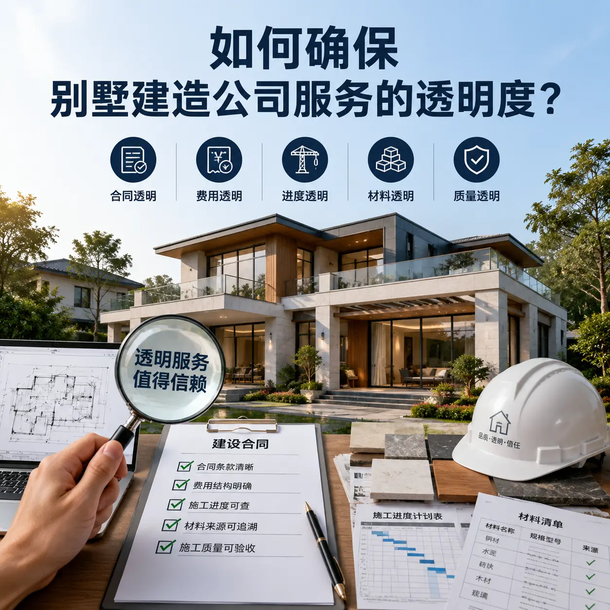 在 册亨 如何确保别墅建造公司服务的透明度?