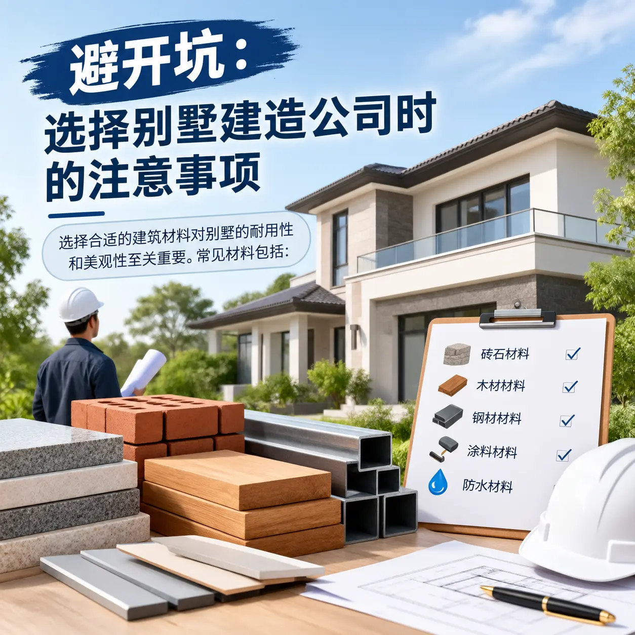 避开坑:选择 册亨 别墅建造公司时的注意事项